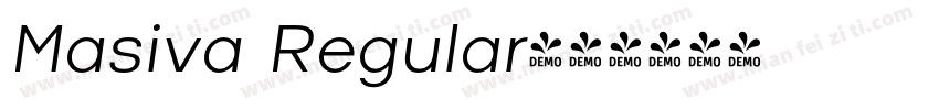 Masiva Regular字体转换